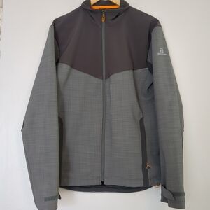 NWOT Salomon Jacket Women's L Grey Advanced Skin Block Gorpcore Outdoor Spring